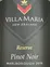 Villa Maria, Pinot Noir, Reserva, Rouge, 2018, Marlborough. Étiquette