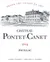 CHATEAU PONTET CANET Château Pontet-Canet, Cinquième Cru Classé, Rouge, 2014, Pauillac. Étiquette