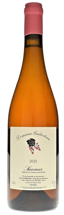 SCEV GUIBERTEAU DOMAINE GUIBERTEAU, Rosé, 2021, Saumur. Image de la bouteille