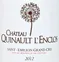 Château Cheval Blanc Château Quinault L'Enclos, Red, 2012, Saint-Emilion grand cru. Front label