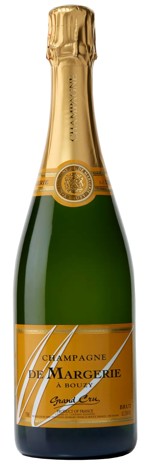 CHAMPAGNE VESSELLE Champagne A.J. De Margerie, Blanc, NV, Champagne grand cru. Image de la bouteille