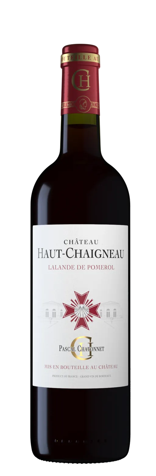 Scev Vignobles Chatonnet Château Haut-Chaigneau, Tinto, 2016, Lalande-de-Pomerol. Imagen de botella