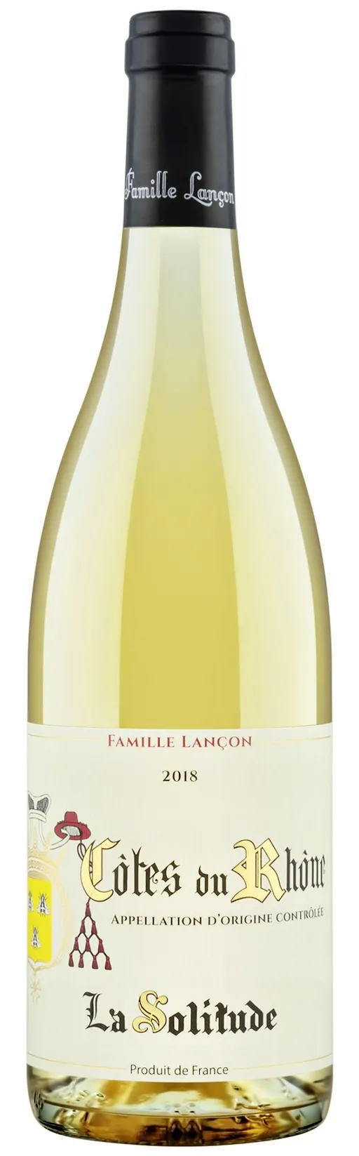 Domaine De La Solitude, Blanco, NV, Côtes du Rhône. Imagen de botella