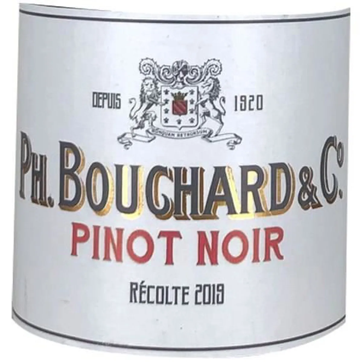 ETABLISSEMENTS SEIGNOURET FRERES (BORDEAUX) Ph. BOUCHARD & Cie, Pinot Noir, Red, 2019, Pays d'Oc. Front label