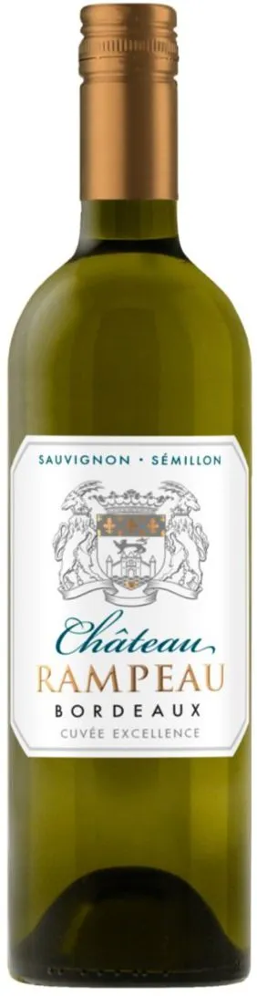 LES VIGNERONS DE LANDERROUAT DURAS CAZAUGITAT LANGOIRAN (LANDERROUAT) Chateau Rampeau, Cuvée Excellence, Blanco, 2021, Bordeaux. Imagen de botella