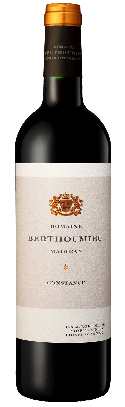 SAS LIONEL OSMIN ET CIE (PAU) Domaine Berthoumieu, Constance, Tinto, 2017, Madiran. Imagen de botella