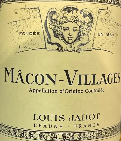 SOC CIV DOMAINE HERITIERS LOUIS JADOT Louis Jadot, White, 2020, Mâcon Villages. Front label