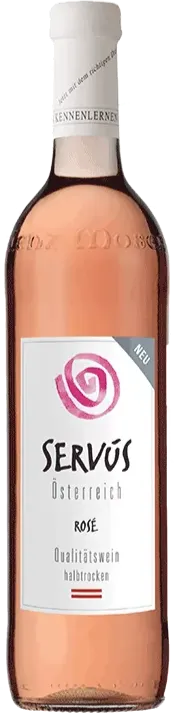 Weinkellerei Lenz Moser Servus, Rosado, NV, Burgenland. Imagen de botella