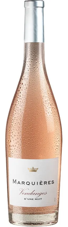 LGI LES MARQUIERES, Vendanges d'Une Nuit, Rosé, 2020, Pays d'Oc. Image de la bouteille