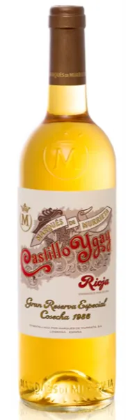 MARQUES DE MURRIETA SA CASTILLO YGAY, Especial, Gran Reserva, Weiß, 1986, Rioja. Flaschenabbildung