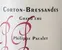 Philippe Pacalet, Grand Cru, Rosso, 2017, Corton Les Bressandes. Etichetta frontale