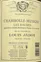 Maison Louis Jadot LOUIS JADOT, Red, 2013, Chambolle-Musigny premier cru Les Baudes. Back label