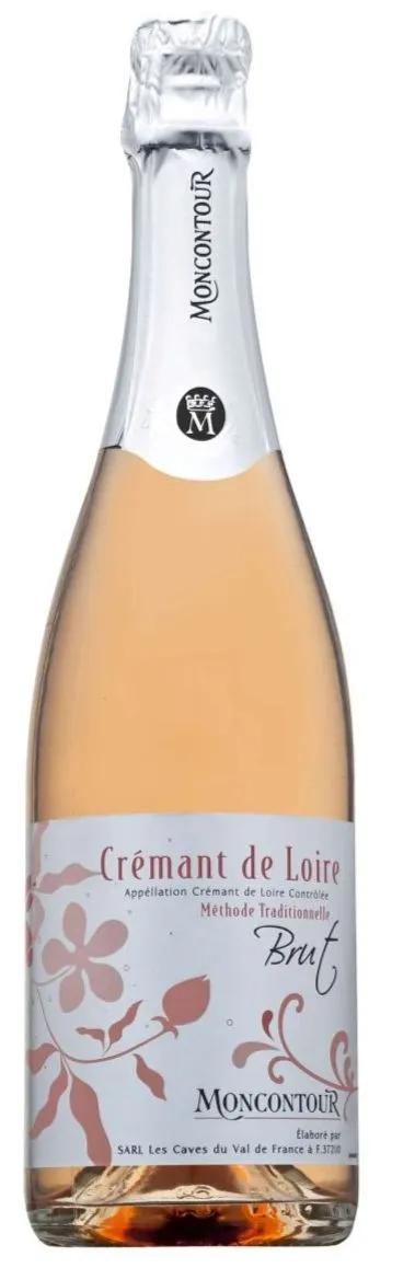 SA VIGNOBLE DU CHATEAU MONCONTOUR (VOUVRAY) CHATEAU MONCONTOUR, Rosé, NV, Crémant de Loire. Image de la bouteille