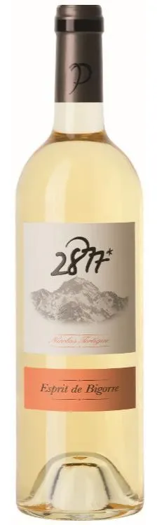 Nicolas Tortigue 2877 Esprit de Bigorre, Blanc, 2021, Comté tolosan. Image de la bouteille