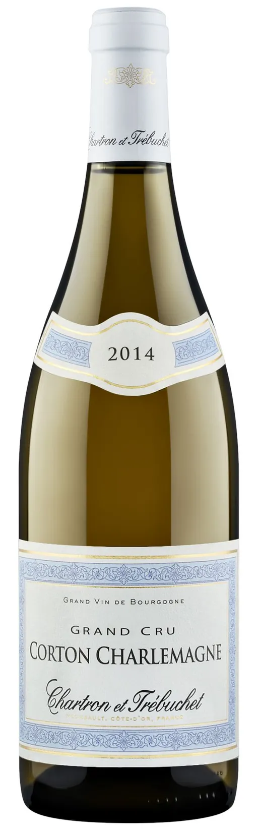 Les Grands Chais de France CHARTRON ET TRÉBUCHET, White, 2014, Corton-Charlemagne. Bottle image