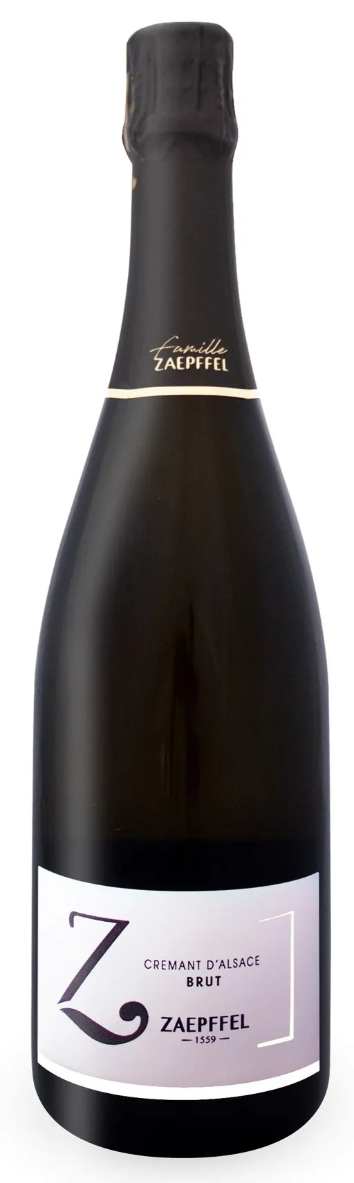 FAMILLE ZAEPFFEL, cremant blanc brut, White, 2019, Alsace ou Vin d'Alsace. Bottle image