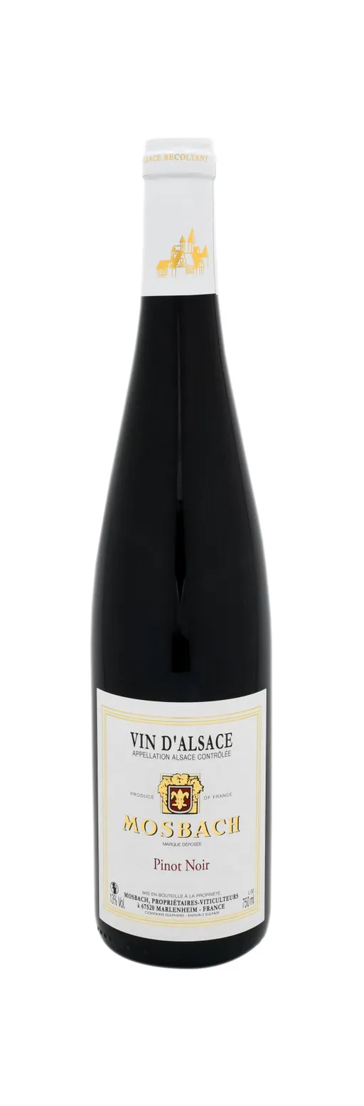 EARL MOSBACH (MARLENHEIM) Pinot Noir Mosbach, Tinto, 2020, Alsace ou Vin d'Alsace. Imagen de botella