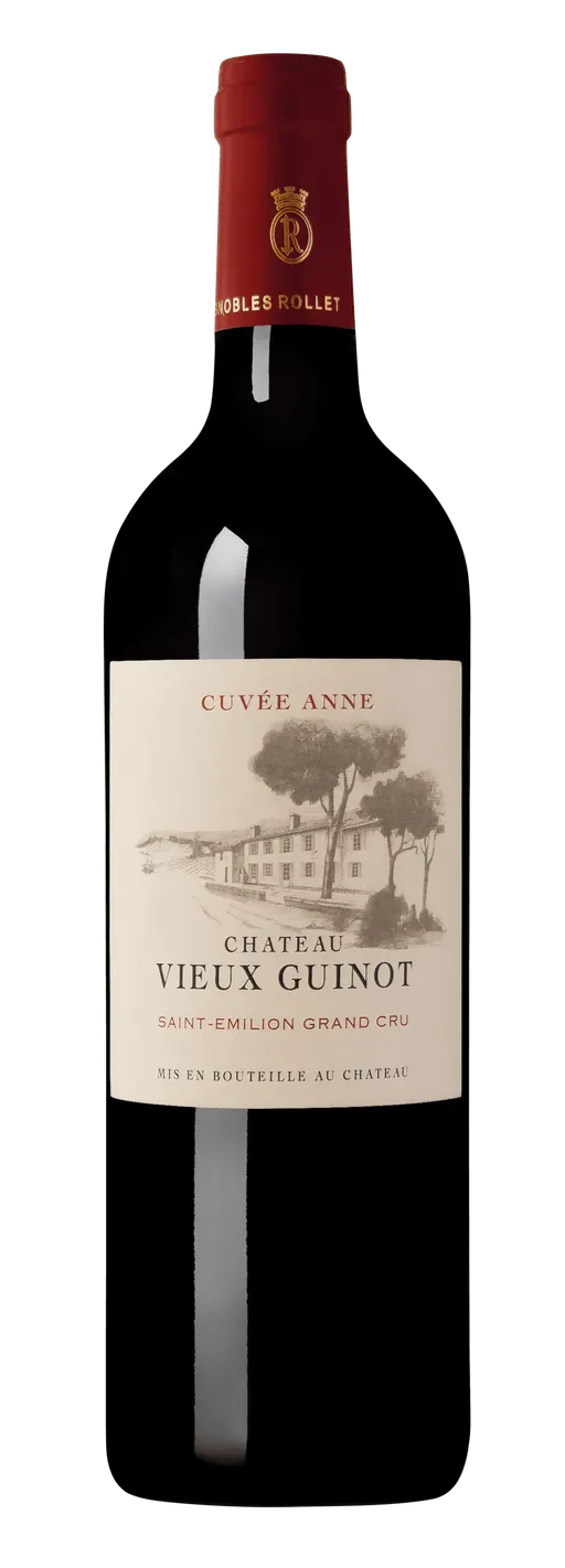 Vignobles Rollet Château Vieux Guinot cuvée Anne, Rot, 2012, Saint-Emilion grand cru. Flaschenabbildung