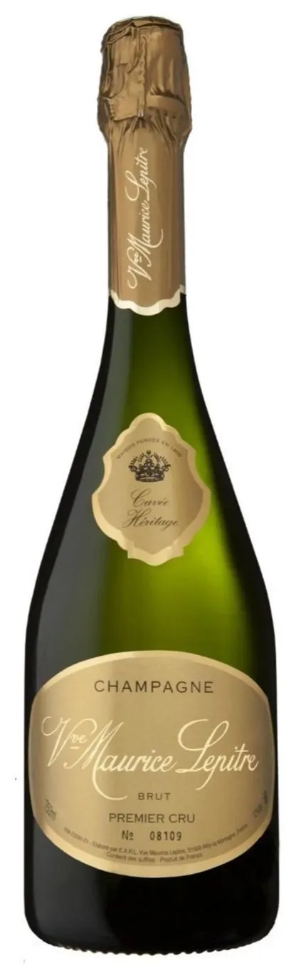 Champagne Vve Maurice Lepitre Héritage, Blanco, 2010, Champagne premier cru. Imagen de botella