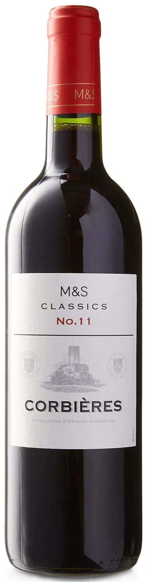 BEZIERS M&S CLASSICS, No.11, Rot, 2021, Corbières. Flaschenabbildung