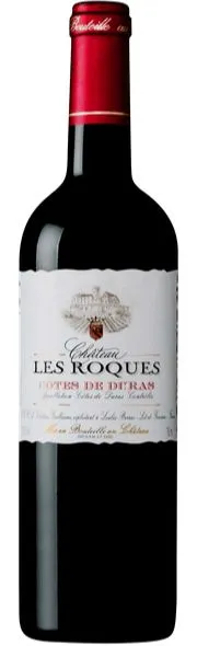 DOMAINES DE CAZEAUX ET PEREY Chateau Les Roques, Red, 2021, Côtes de Duras. Bottle image