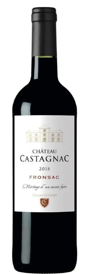 Château Castagnac, Rosso, 2018, Fronsac. Immagine della bottiglia