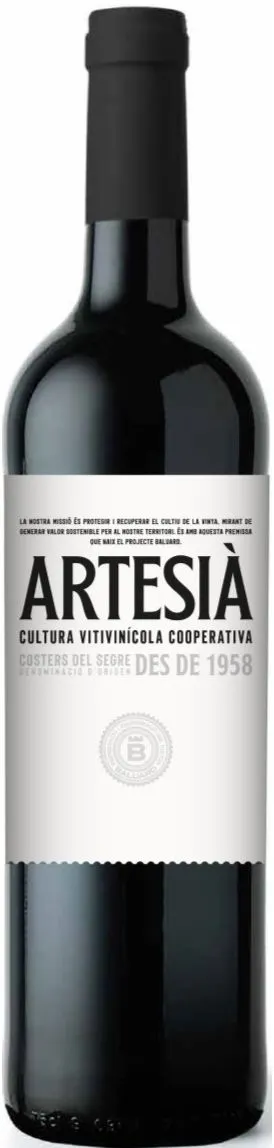 Celler Montsec MONTSEC, ARTESIÀ N, Tinto, 2021, Costers del Segre. Imagen de botella