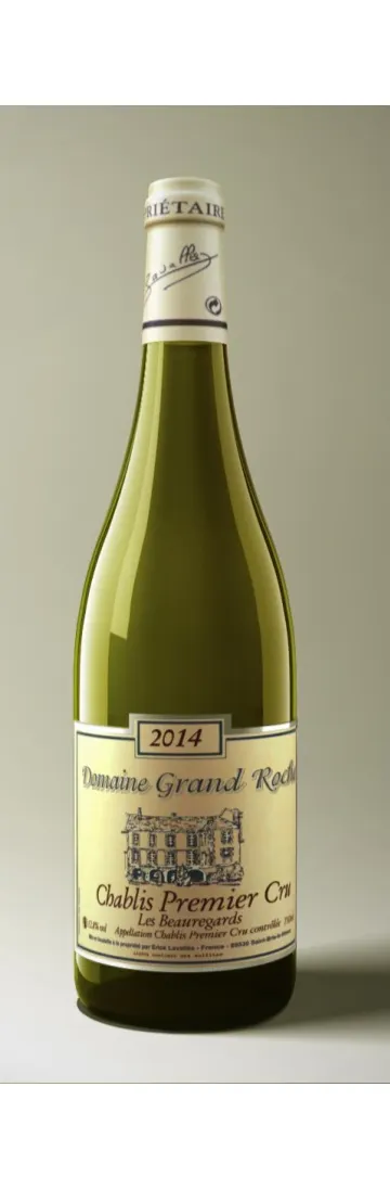 ERICK LAVALLEE DOMAINE GRAND ROCHE, Blanco, 2014, Chablis Grand Cru. Imagen de botella
