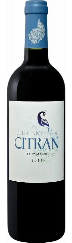 Château Citran Le Haut-Medoc de Citran, Red, 2011, Haut-Médoc. Bottle image