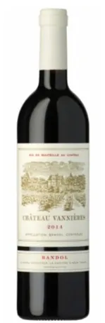 Château Vannières, Red, 2014, Bandol. Bottle image