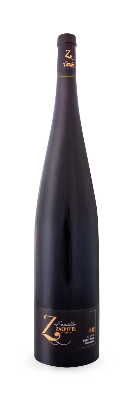 FAMILLE ZAEPFFEL, pinot noir renaissance, Rouge, 2018, Alsace ou Vin d'Alsace. Image de la bouteille
