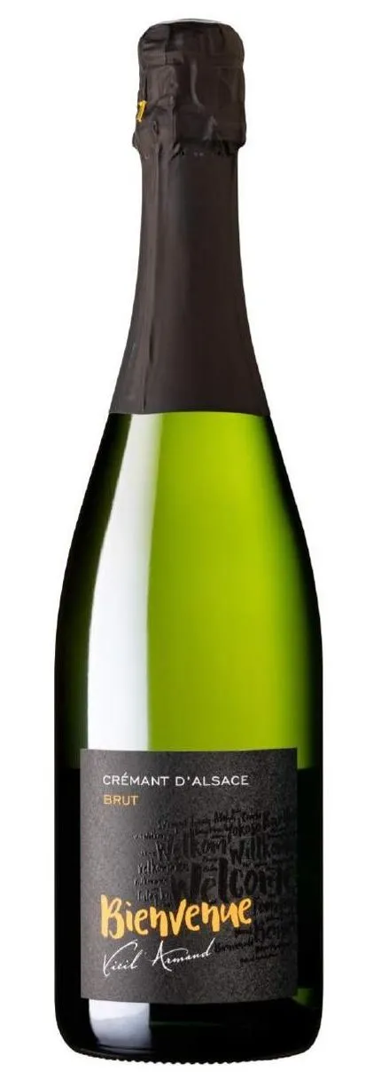 CAVE COOP VINICOLE VIEIL ARMAND ... (SOULTZ-HAUT-RHIN) Bienvenue, Blanco, NV, Crémant d’Alsace. Imagen de botella