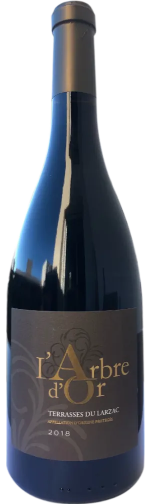 Domaine Les Caizergues L'ARBRE D'OR, Rouge, 2018, Terrasses du Larzac. Image de la bouteille