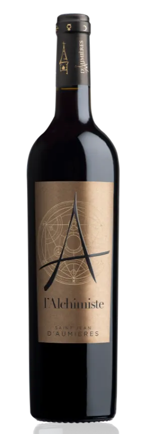 CHATEAU SAINT JEAN D AUMIERES (GIGNAC) L'ALCHIMISTE, Rouge, 2016, Terrasses du Larzac. Image de la bouteille