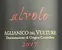 Alovini - SOC.Agricola A R.L. Alvolo, Red, 2017, Aglianico del Vulture. Front label