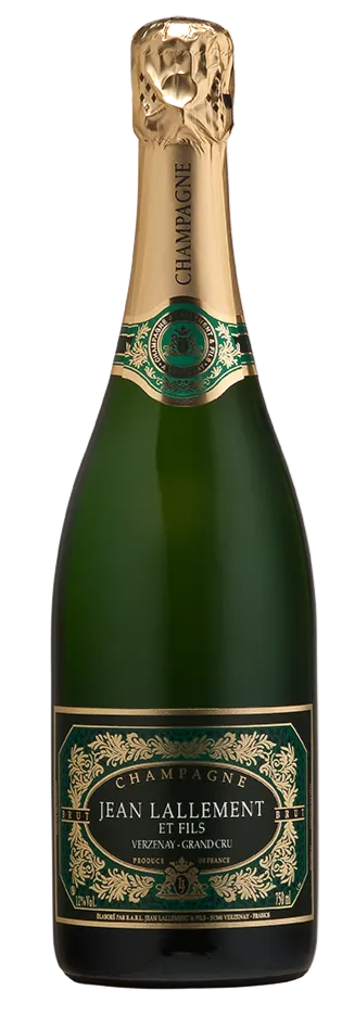 Champagne Jean Lallement et Fils, Tradition, Blanc, NV, Champagne grand cru. Image de la bouteille