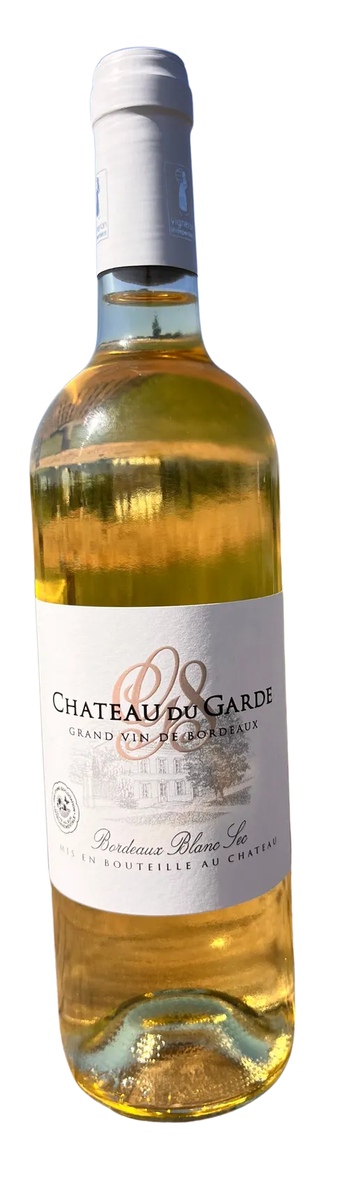 EARL SUBRA Château du Garde, Bianco, 2020, Bordeaux. Immagine della bottiglia