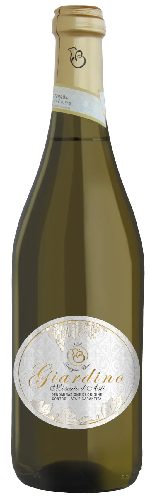 FAMILY WINERY BERTA 1842 Giardino, Weiß, 2022, Asti. Flaschenabbildung