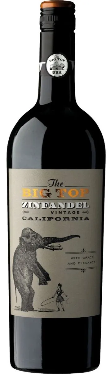 Boutinot Wines The Big Top, Tinto, 2020, California. Imagen de botella
