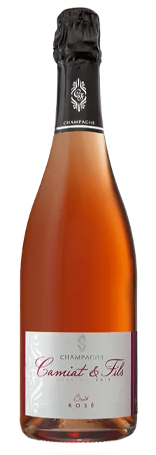 CHAMPAGNE CAMIAT ET FILS (LOISY-EN-BRIE) CAMIAT ET FILS CAMIAT & FILS, Rosé, NV, Champagne. Image de la bouteille