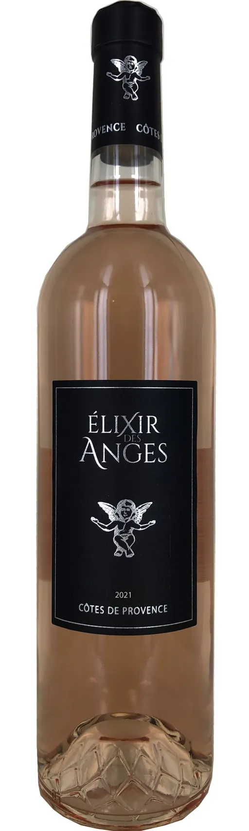 Seignouret Freres Elixir des Anges, Rosé, 2021, Côtes de Provence. Flaschenabbildung