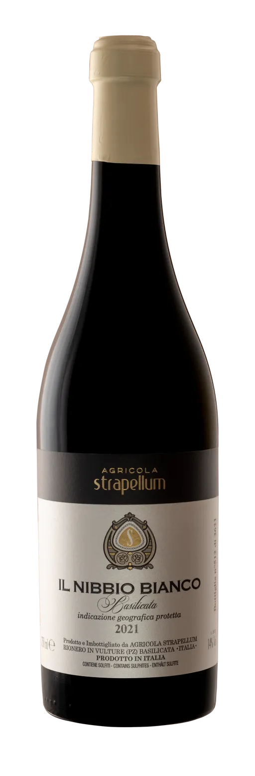 Società Agricola Cantine Strapellum srl IL NIBBIO BIANCO, Bianco, 2021, Basilicata. Immagine della bottiglia