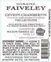 THIERRY FAIVELEY Domaine Faiveley, Vieilles vignes, Rot, 2021, Gevrey-Chambertin. Das hintere Etikett