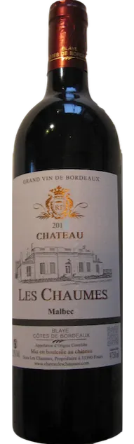 SCEA les Chaumes Chateau Les Chaumes, Malbec, Red, 2018, Côtes de Bordeaux Blaye. Bottle image