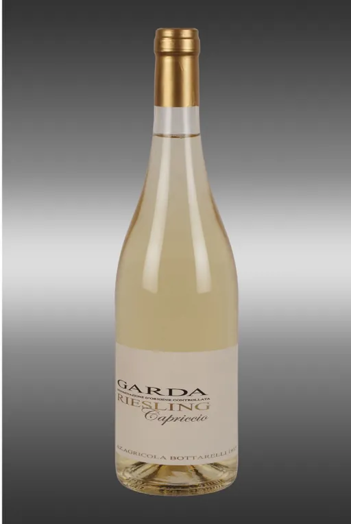 AZIENDA AGRICOLA BOTTARELLI FRANCO & VALERIO SOCIETA' AGRICOLA RIESLING SELEZIONE CAPRICCIO, Blanco, 2022, Garda. Imagen de botella