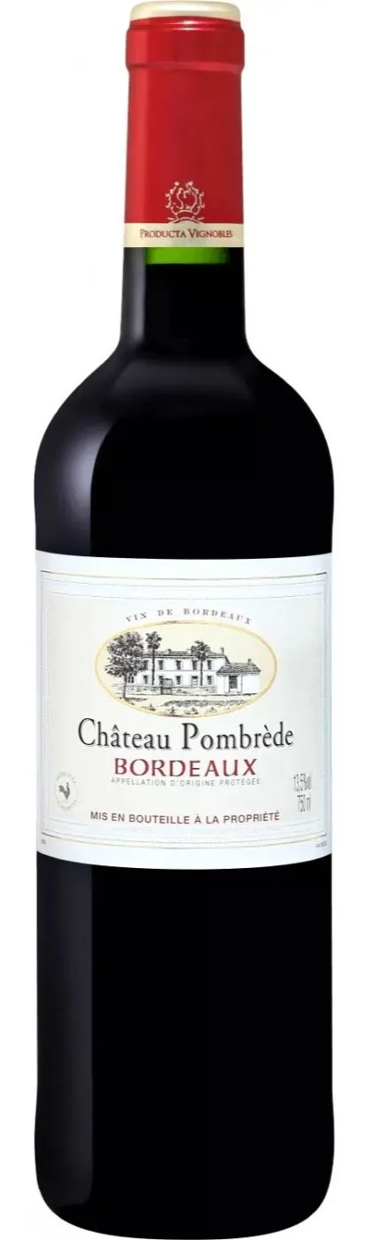 Producta Vignobles CHATEAU POMBREDE, Rouge, 2016, Bordeaux. Image de la bouteille