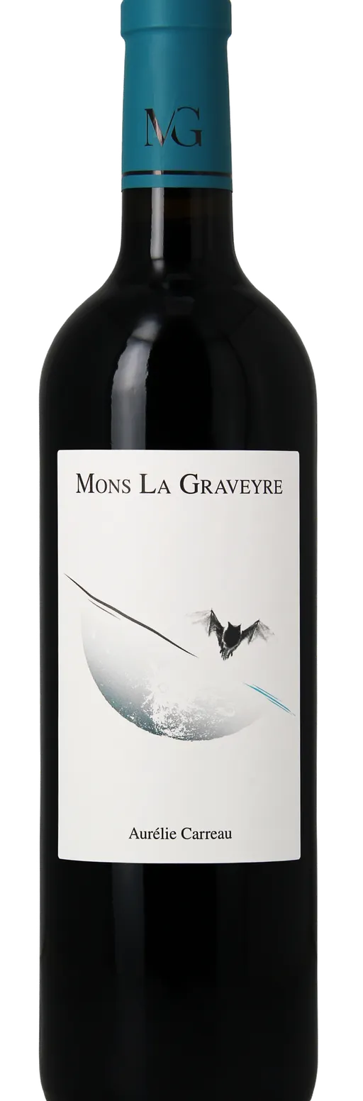 AURELIE CARREAU CHÂTEAU MONS LA GRAVEYRE, Rouge, 2018, Atlantique. Image de la bouteille