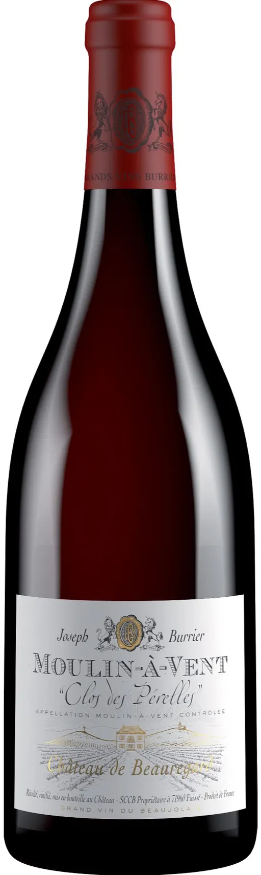 Joseph Burrier Clos des Pérelles, Red, 2018, Moulin-à-Vent. Bottle image