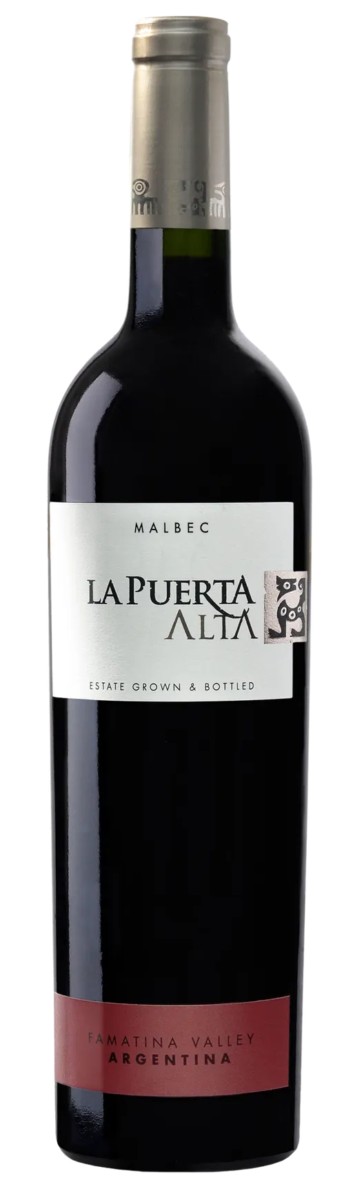 Valle De La Puerta SA LA PUERTA, Alta Malbec, Red, 2018, Chilecito. Bottle image
