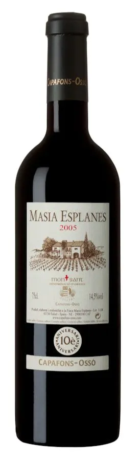 CELLERS CAPAFONS-OSSO SL "FINCA MASIA ESPLANES", Red, 2007. Bottle image